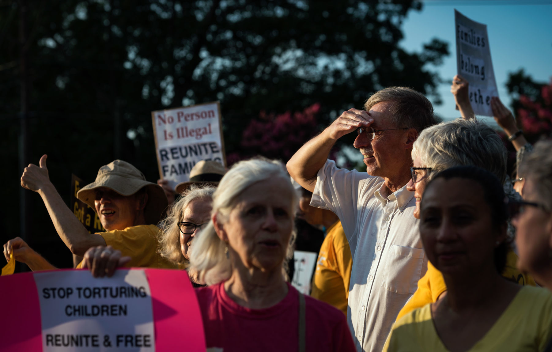 Winston-Salem's Lights for Liberty Vigil for Migrants